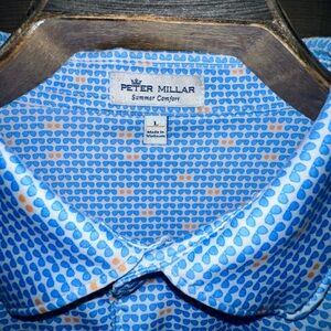 Peter Millar Blue Men's Shirt